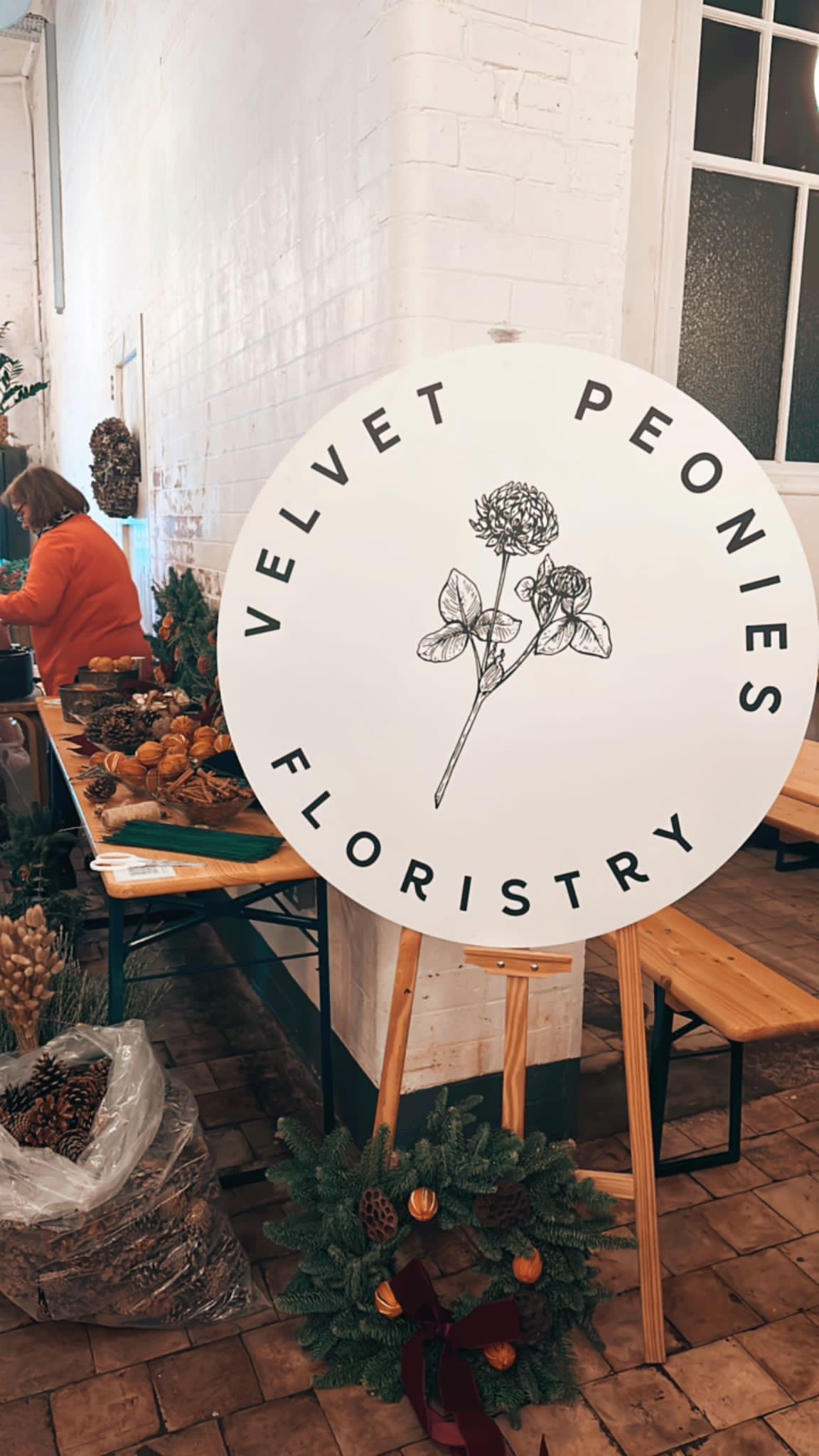 Velvetpeonies Wreath Workshops